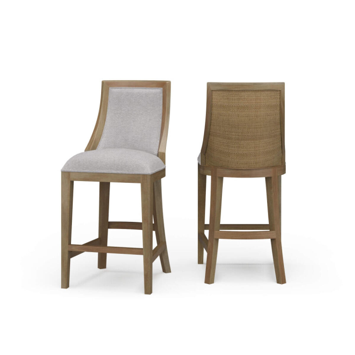 793f4ea72cb5e25f9b9ff2700dd06102 Monarch Counter Stool W/ Rattan Back - Image 1
