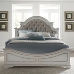 Magnolia Manor Queen Uph Bed, Dresser & Mirror, Chest, Night Stand - Image 4