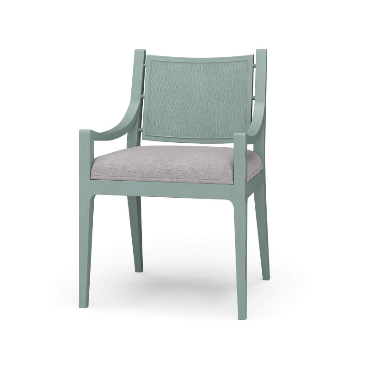 795abbacfcc555183983671ad472f9ed Milano Dining Chair W/ Upholstered Seat & Rattan Back - Image 1
