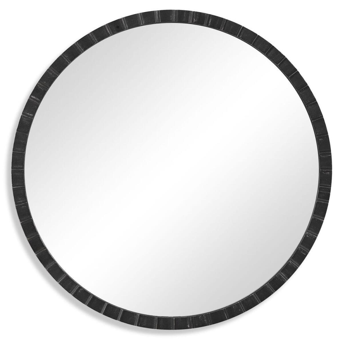 795b27112a05ba4b544bf8194c70e464 Dandridge Round Mirror, Black - Image 1