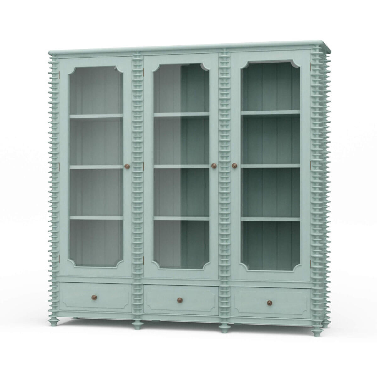 797dd2d777b51d7d43ddc22a1c0d90fb Milano Bookcase W/ 3 Glass Doors - Image 1