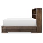 4290 Architect BR Complete Bookcase Bed W. 2 Side Storage Queen 5/0 - Image 4