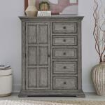 Big Valley 2 Drawer Night Stand w/ Charging Station Nightstands Gray 30