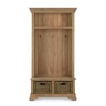 Homestead Hallstand W/ Rattan Baskets Entertainment Stands Bramble 17