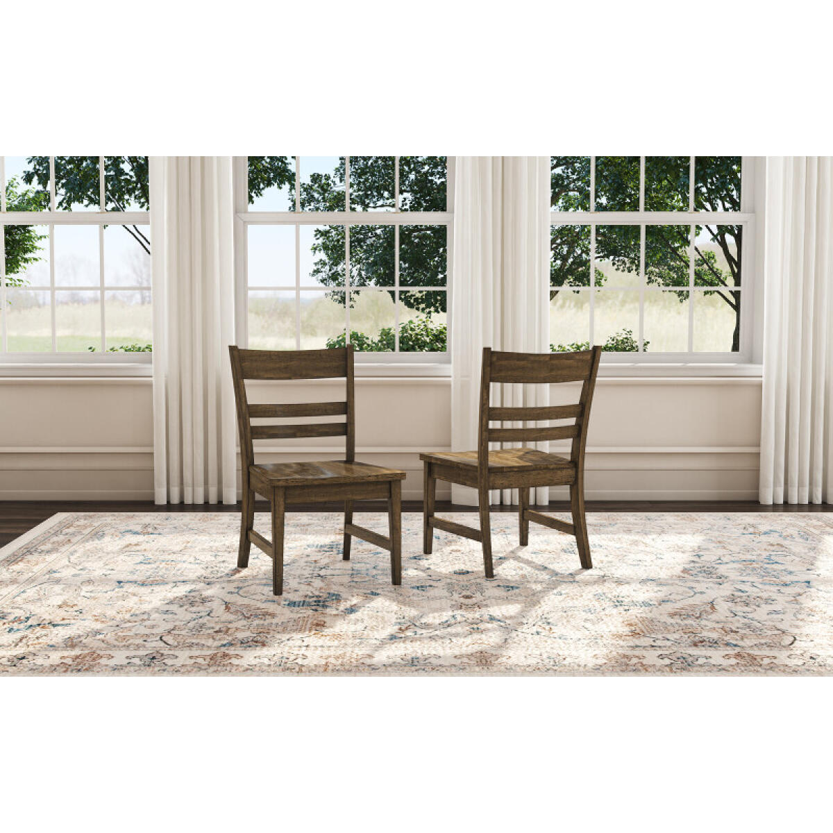 Leucadia Ladderback Wood Chair – LEUTJ255K Chairs & Benches A-America 2 Leucadia Ladderback Wood Chair – LEUTJ255K Chairs & Benches A-America 2