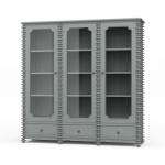 Milano Bookcase W/ 3 Glass Doors