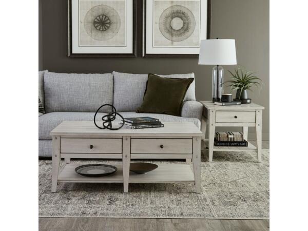 Lake House 3 Piece Set (1-Cocktail 2-End Tables) Table Sets Cocktail Tables