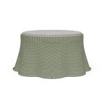 Newport Rattan Ottoman W/ Cushion - Image 3
