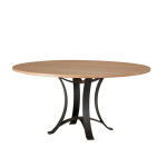 Crafted Cherry Dining by Ben & Erin Napier 60 inch ROUND TABLE w/ Metal Base - Image 3