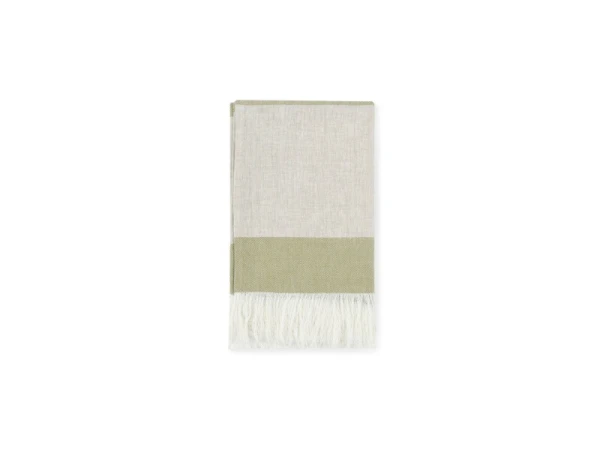 Talara Natural + Green Throw Throws Bassett Furniture