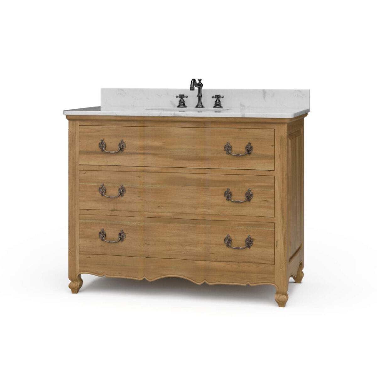 7a1f885e659f16cca909c0ffd393a877 Provence Single Vanity W/ Sink & Marble Top - Image 1