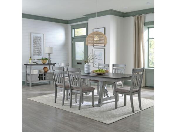 Newport 7 Piece Trestle Table Set Dining Sets Dining Sets