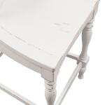 Magnolia Manor Spindle Back Counter Chair (RTA) Barstools Antique White & Weathered Bark 17
