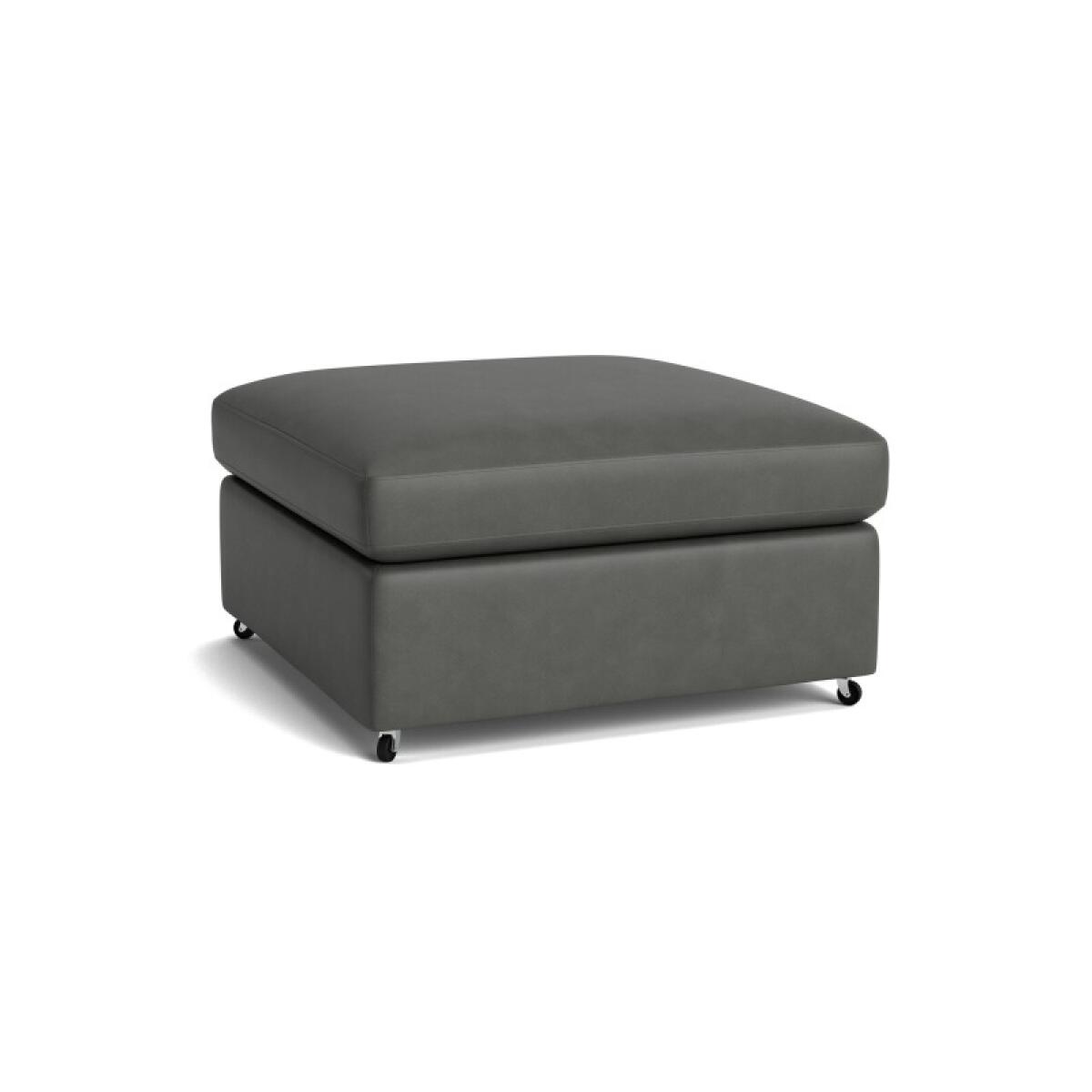 7a6416077c472a8a13930bfbb9601aea Beckham Leather Ottoman - Image 1