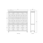 Savannah Display Cabinet W/ Glass Door - Image 8