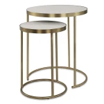 Aragon Nesting Tables, S/2, White