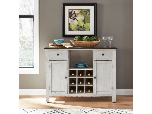 Carolina Crossing Server- White Dining Storage Dining Storage