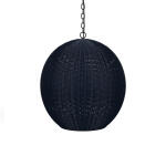 Ball Rattan Pendant Lighting Blue 18