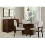 Crafted Cherry Dining by Ben & Erin Napier UPH SIDE CHAIR OATMEAL FABRIC Chairs & Benches Brown 14
