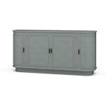 Dakota Oval 4 Door Sideboard W/ Rattan Panels