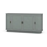 Dakota Oval 4 Door Sideboard W/ Rattan Panels