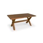 Crossbuck Live Edge Dining Table with Extendable Leaves - Image 3