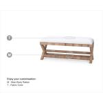 Renoir Rattan X Bench Medium - Image 2
