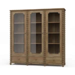 Milano Bookcase W/ 3 Glass Doors