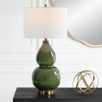 Gourd Table Lamp, Green Lighting Green 17