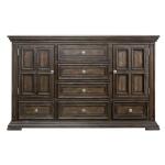 Big Valley 2 Door 6 Drawer Dresser Dressers Brown 13