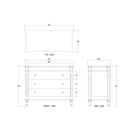Kelly 3 Drawer Dresser - Image 7