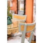 Scalloped Round Bistro Table W/ Tempered Glass Dining Tables Bramble 23