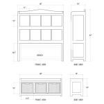 Hancock Storage Cabinet W/ Trundle Bench - Image 4