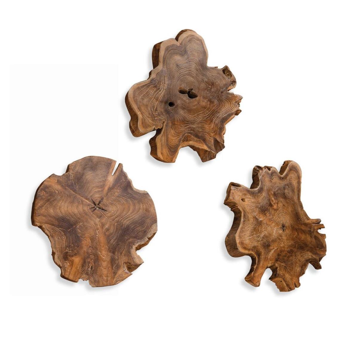 7c15ae0f97e171b7a08cf4c5221f427d Kalani Indoor-outdoor Wood Wall Decor, Natural, S/3 - Image 1
