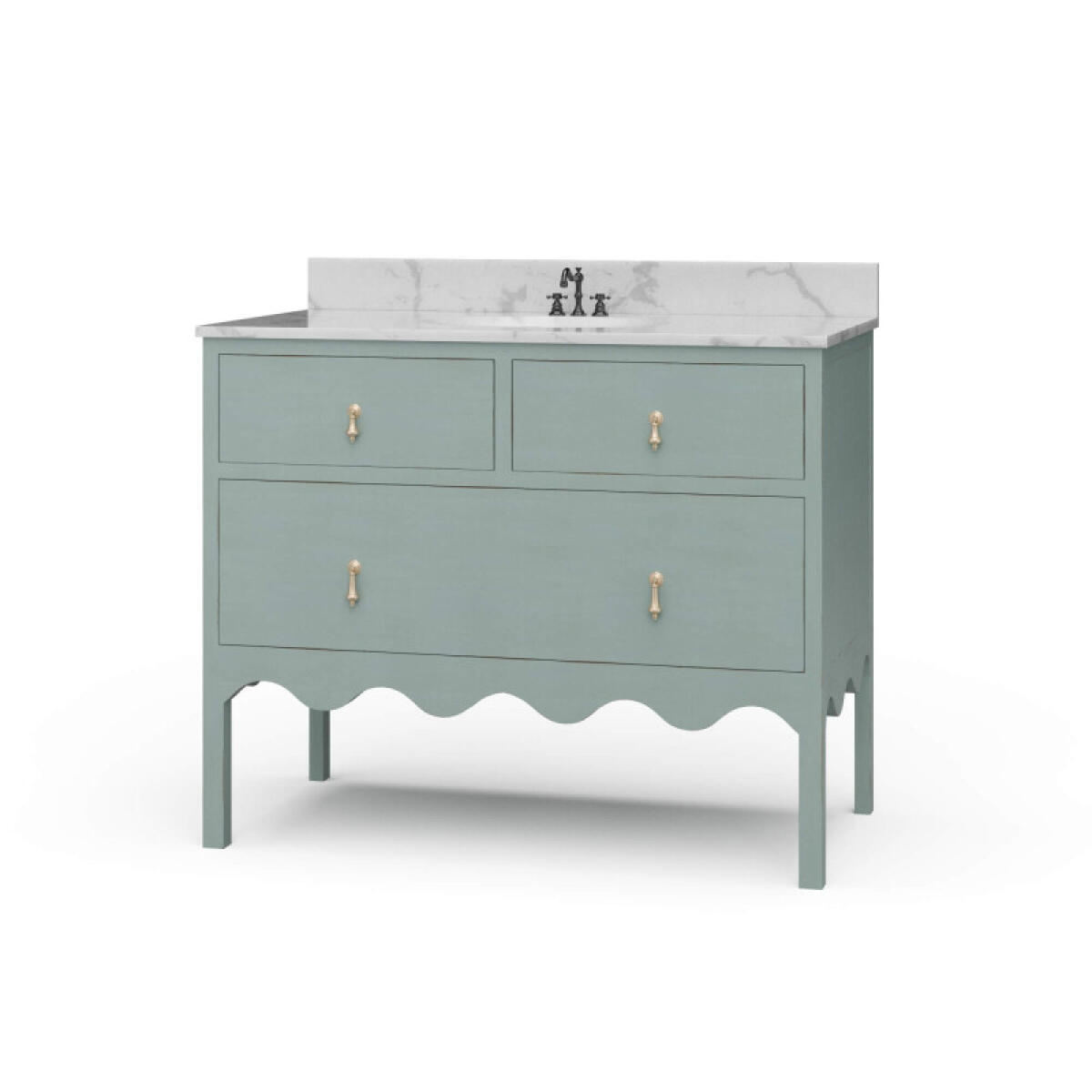 7c25a80a3809db0441b20e597be05f69 Chloe Single Vanity W/ Sink & Marble Top - Image 1
