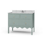 Chloe Single Vanity W/ Sink & Marble Top
