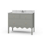Chloe Single Vanity W/ Sink & Marble Top