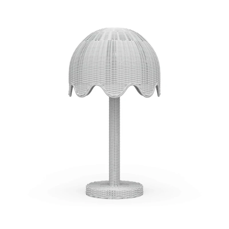 7c4b8f5bc89faf2dea7b87b0a54803eb Scalloped Rattan Table Lamp - Image 1