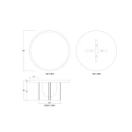 Vannes Round Dining Table 60" - Image 7