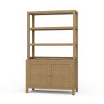 Kagu Open Hutch W/ Rattan