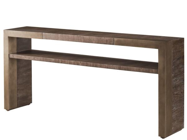 Erinn V x Universal Cortado Sofa Table Console Tables Brown 9