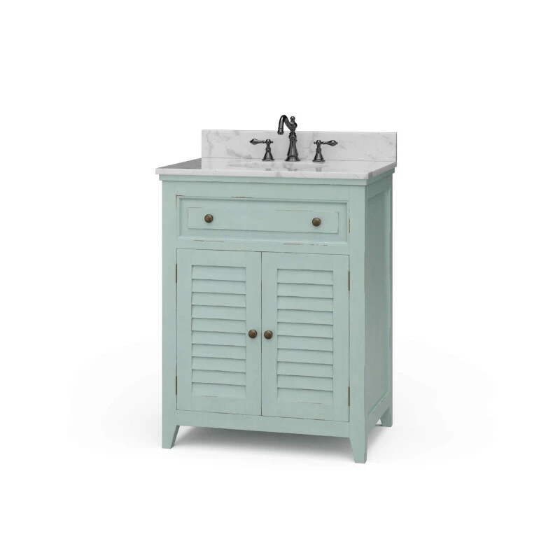 7c662b0fda72ceff405738e1a5b55003 Shutter Vanity W/ Sink & Marble Top - Image 1