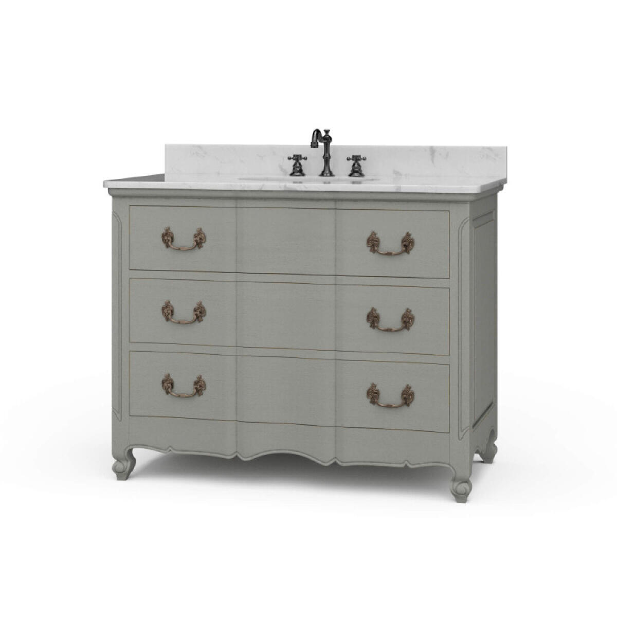 7c6c7f8c606e149ea6b8b873197b4111 Provence Single Vanity W/ Sink & Marble Top - Image 1