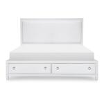 Complete Panel Bed W Storage King 6/6 White Finish Beds Beds 10