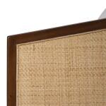 Willis Swivel Chair W/ Mahogany Frame & Rattan - Image 12