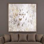 Golden Raindrops Hand Painted Canvas Art Art 12