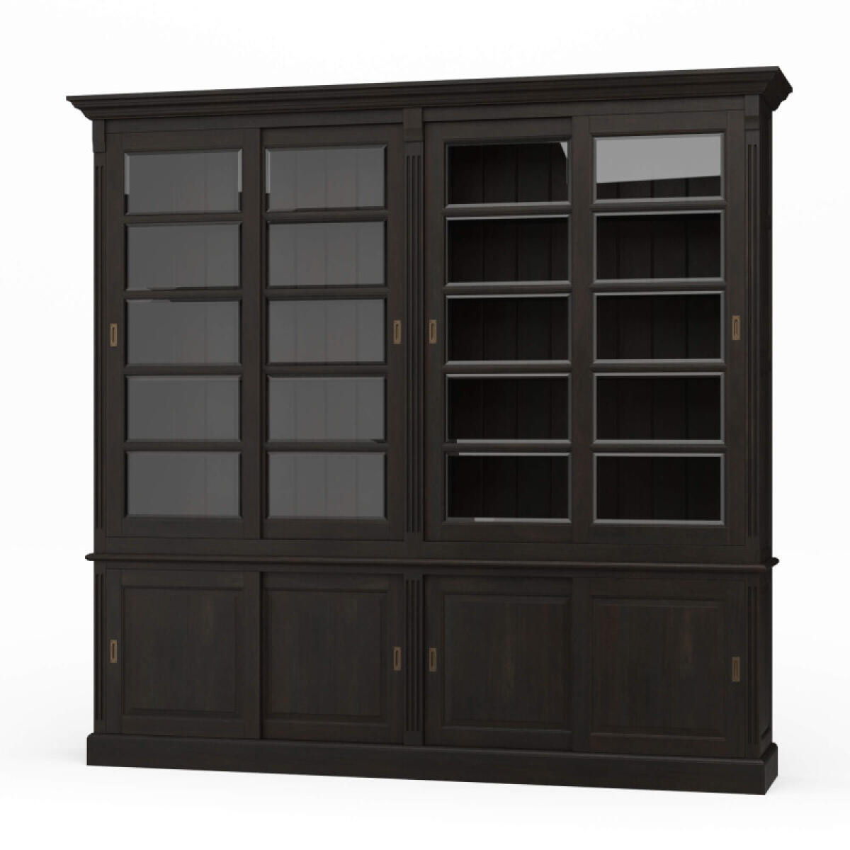 7cccaf7fbcd967a24045a39a835d4cd0 Hudson 99'' Bookcase W/ Sliding Doors - Image 1