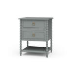 Cholet 2 Drawer Bedside Table W/ Shelf - Image 2