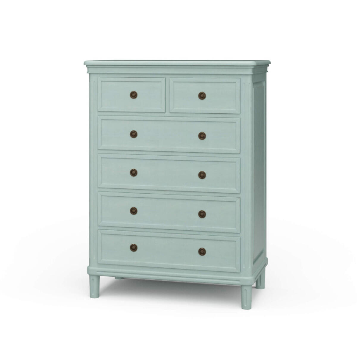 Hayward 6 Drawer Tall Boy Dressers Blue 2 Hayward 6 Drawer Tall Boy Dressers Blue 2