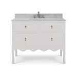 Chloe Single Vanity W/ Sink & Marble Top - Image 4